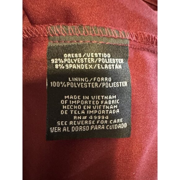 R & M Richards Dress 10P Merlot Wine Sequin Formal Prom Wedding Cruise Party NEW - Picture 12 of 13